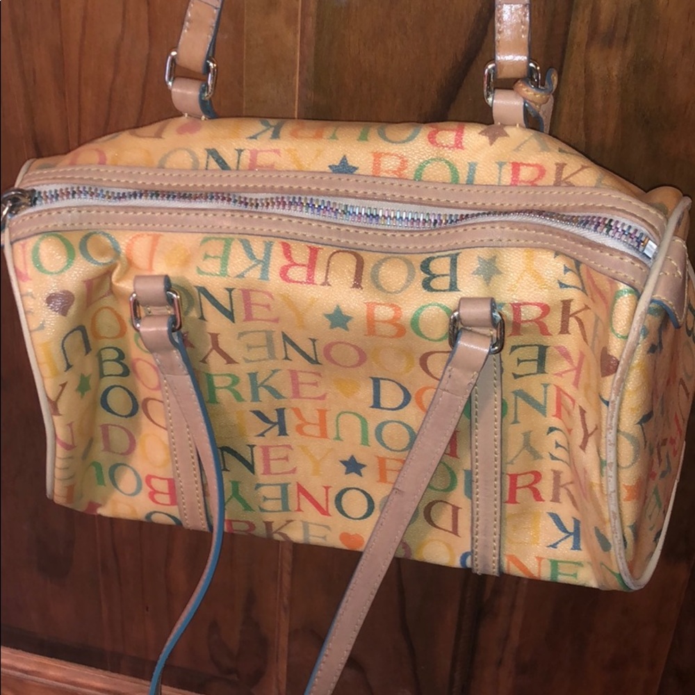 Dooney and Bourke tan multicolored letter purse - Picture 7 of 8